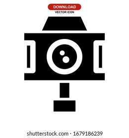 camera icon or logo isolated sign symbol vector illustration - high quality black style vector icons
