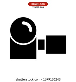 camera icon or logo isolated sign symbol vector illustration - high quality black style vector icons
