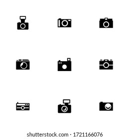 camera icon or logo isolated sign symbol vector illustration - Collection of high quality black style vector icons
