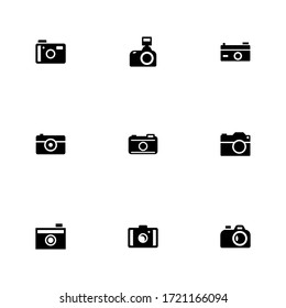 camera icon or logo isolated sign symbol vector illustration - Collection of high quality black style vector icons
