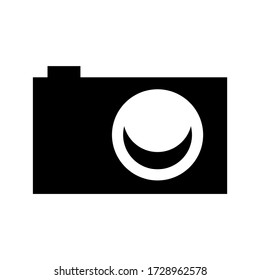 icono de cámara o logotipo símbolo de signo aislado ilustración vectorial - iconos vectoriales de estilo negro de alta calidad
