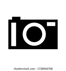 icono de cámara o logotipo símbolo de signo aislado ilustración vectorial - iconos vectoriales de estilo negro de alta calidad
