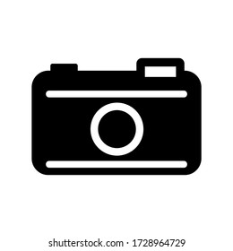 icono de cámara o logotipo símbolo de signo aislado ilustración vectorial - iconos vectoriales de estilo negro de alta calidad
