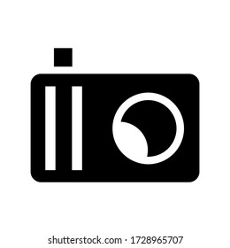 camera icon or logo isolated sign symbol vector illustration - high quality black style vector icons

