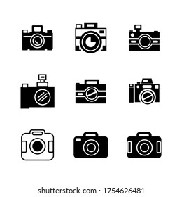 camera  icon or logo isolated sign symbol vector illustration - Collection of high quality black style vector icons
