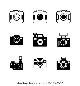 camera  icon or logo isolated sign symbol vector illustration - Collection of high quality black style vector icons
