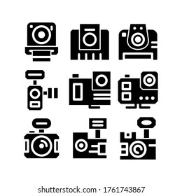 camera icon or logo isolated sign symbol vector illustration - Collection of high quality black style vector icons
