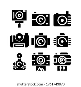 camera icon or logo isolated sign symbol vector illustration - Collection of high quality black style vector icons
