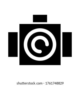 camera icon or logo isolated sign symbol vector illustration - high quality black style vector icons
