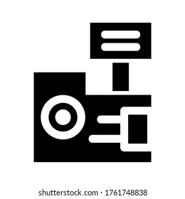 camera icon or logo isolated sign symbol vector illustration - high quality black style vector icons
