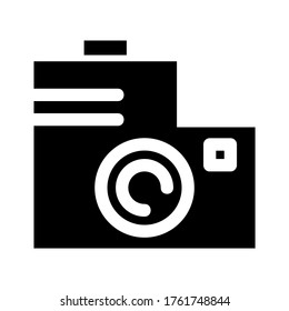 Kamerasymbol oder Logo einzeln auf Zeichen, Vektorgrafik - hochwertige Vektorsymbole in schwarzem Stil
