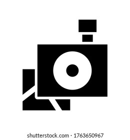 Camera icon or logo isolated sign symbol vector illustration - high quality black style vector icons
