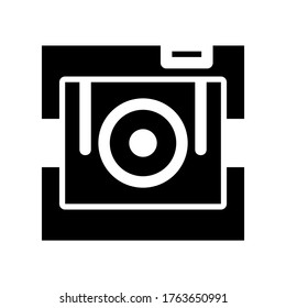 Camera icon or logo isolated sign symbol vector illustration - high quality black style vector icons
