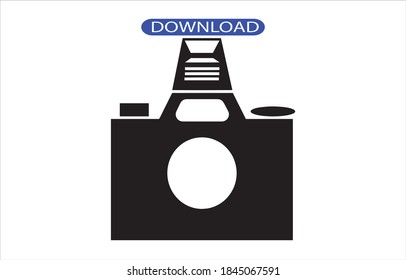 Icono de cámara o logotipo aislado símbolo de signo ilustración vector ilustración - iconos vectoriales de estilo negro de alta calidad.