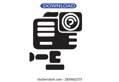 camera icon or logo isolated sign symbol vector illustration - high quality black style vector icons.