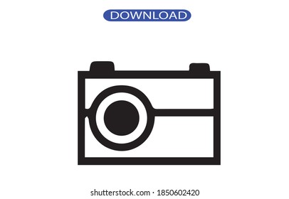 camera icon or logo isolated sign symbol vector illustration - high quality black style vector icons.