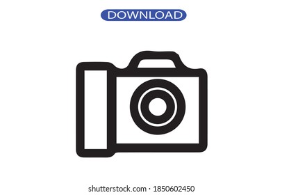 camera icon or logo isolated sign symbol vector illustration - high quality black style vector icons.