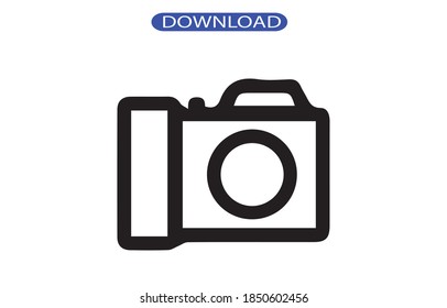 camera icon or logo isolated sign symbol vector illustration - high quality black style vector icons.