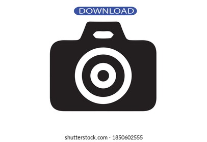camera icon or logo isolated sign symbol vector illustration - high quality black style vector icons.