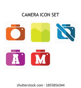 Icono de cámara o logotipo símbolo de signo aislado ilustración vectorial - Colección de estilo de color de alta calidad vector
