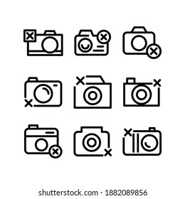 camera icon or logo isolated sign symbol vector illustration - Collection of high quality black style vector icons
