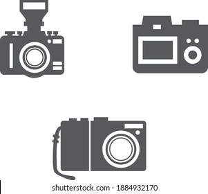 icono de cámara o logotipo símbolo de signo aislado ilustración vectorial