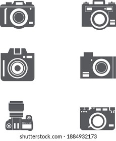 icono de cámara o logotipo símbolo de signo aislado ilustración vectorial