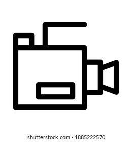 icono de cámara o logotipo símbolo de signo aislado ilustración vectorial - iconos vectoriales de estilo negro de alta calidad

