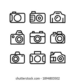 camera icon or logo isolated sign symbol vector illustration - Collection of high quality black style vector icons
