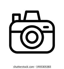 camera icon or logo isolated sign symbol vector illustration - high quality black style vector icons
