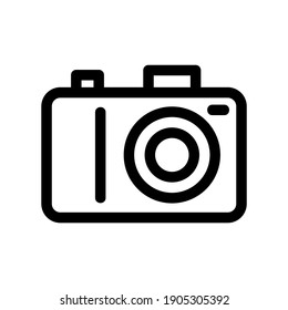 camera icon or logo isolated sign symbol vector illustration - high quality black style vector icons
