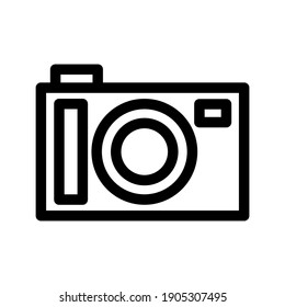 icono de cámara o logotipo símbolo de signo aislado ilustración vectorial - iconos vectoriales de estilo negro de alta calidad
