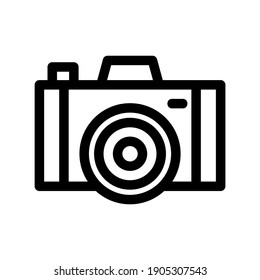 camera icon or logo isolated sign symbol vector illustration - high quality black style vector icons

