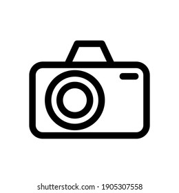 camera icon or logo isolated sign symbol vector illustration - high quality black style vector icons
