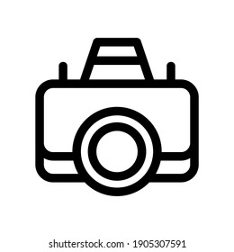 camera icon or logo isolated sign symbol vector illustration - high quality black style vector icons
