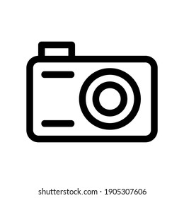 camera icon or logo isolated sign symbol vector illustration - high quality black style vector icons
