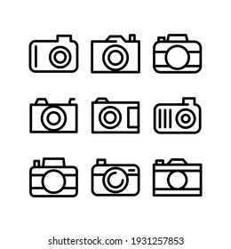 camera icon or logo isolated sign symbol vector illustration - Collection of high quality black style vector icons
