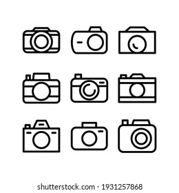 camera icon or logo isolated sign symbol vector illustration - Collection of high quality black style vector icons
