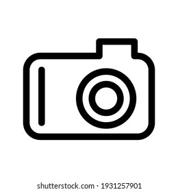 icono de cámara o logotipo símbolo de signo aislado ilustración vectorial - iconos vectoriales de estilo negro de alta calidad
