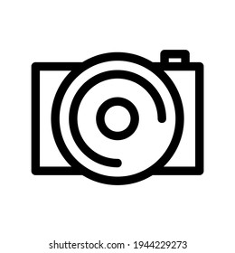 camera icon or logo isolated sign symbol vector illustration - high quality black style vector icons

