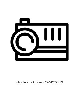 icono de cámara o logotipo símbolo de signo aislado ilustración vectorial - iconos vectoriales de estilo negro de alta calidad
