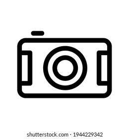 icono de cámara o logotipo símbolo de signo aislado ilustración vectorial - iconos vectoriales de estilo negro de alta calidad
