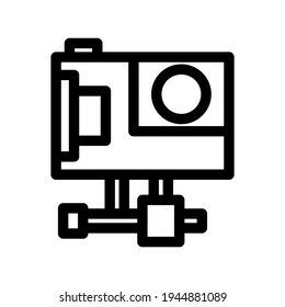 icono de cámara o logotipo símbolo de signo aislado ilustración vectorial - iconos vectoriales de estilo negro de alta calidad
