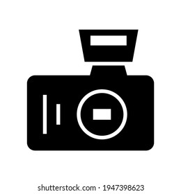 icono de cámara o logotipo símbolo de signo aislado ilustración vectorial - iconos vectoriales de estilo negro de alta calidad
