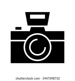 camera icon or logo isolated sign symbol vector illustration - high quality black style vector icons
