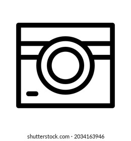 Kamerasymbol oder Logo einzeln auf Zeichen, Vektorgrafik - hochwertige Vektorsymbole in schwarzem Stil

