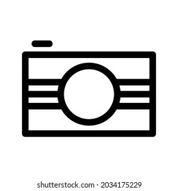 Kamerasymbol oder Logo einzeln auf Zeichen, Vektorgrafik - hochwertige Vektorsymbole in schwarzem Stil
