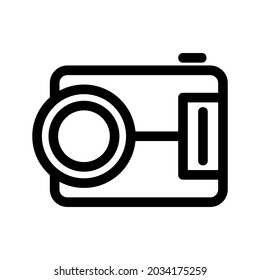 icono de cámara o logotipo símbolo de signo aislado ilustración vectorial - iconos vectoriales de estilo negro de alta calidad
