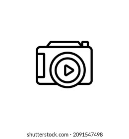 camera icon or logo isolated sign symbol vector illustration -  high quality black style vector icon