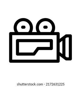 icono de cámara o logotipo símbolo de signo aislado ilustración vectorial - iconos vectoriales de estilo negro de alta calidad
